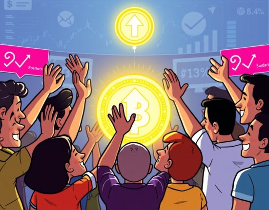 A community celebrates a successful Ether.fi ETHFI buyback proposal, symbolizing collective decision-making and token stability.