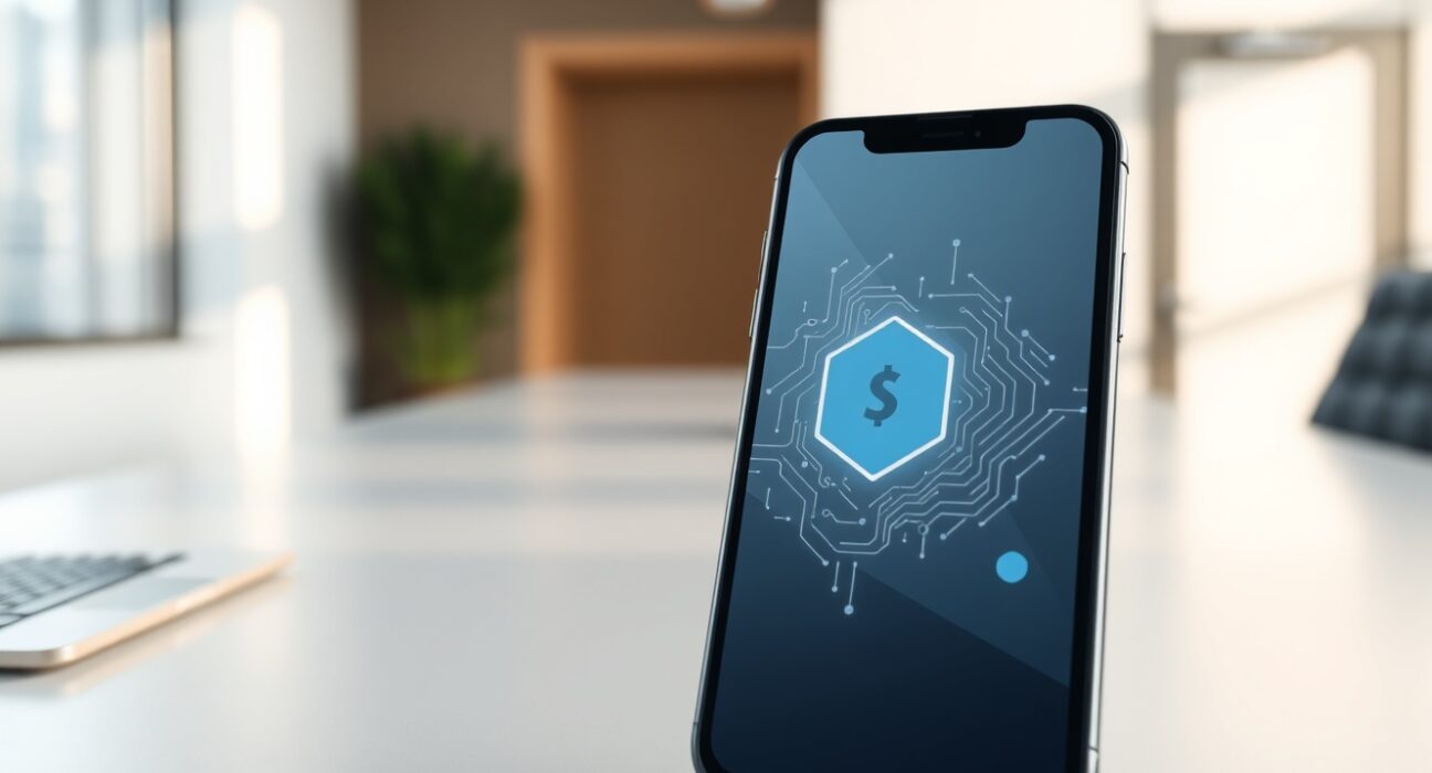 Smartphone displaying a crypto wallet interface, representing eToro's acquisition of Zengo for DeFi expansion.
