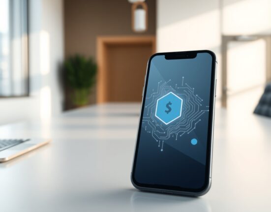 Smartphone displaying a crypto wallet interface, representing eToro's acquisition of Zengo for DeFi expansion.