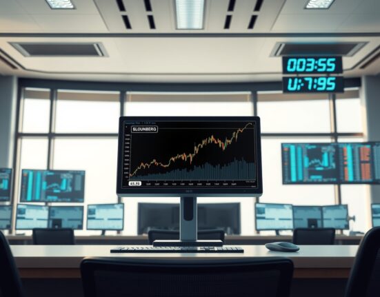 EUR/CHF currency pair chart analysis on professional trading terminal after Eurozone inflation data release