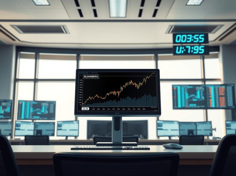 EUR/CHF currency pair chart analysis on professional trading terminal after Eurozone inflation data release