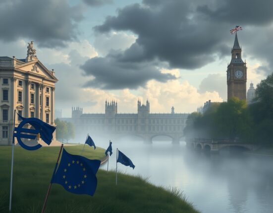 EUR/GBP exchange rate analysis showing Euro strength against British Pound amid political uncertainty