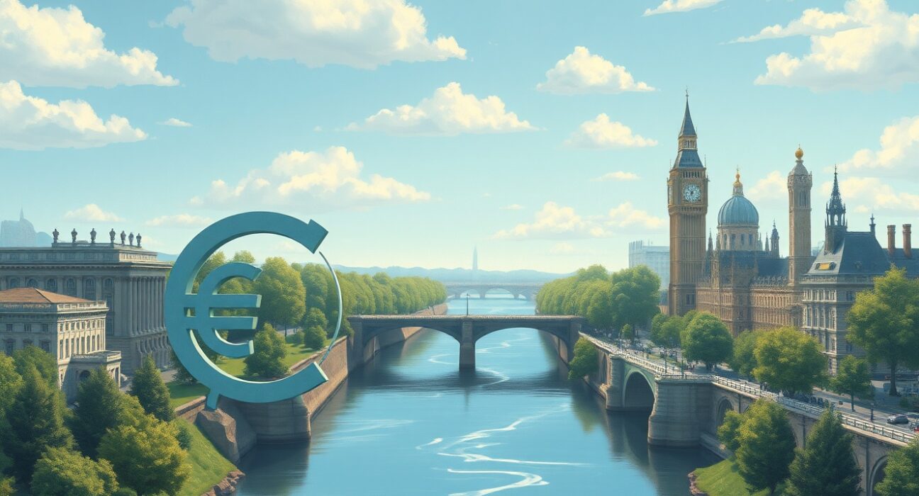 EUR/GBP exchange rate analysis showing divergence between Eurozone inflation and currency valuation