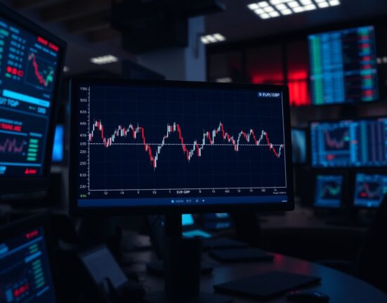 EUR/GBP chart showing a head and shoulders pattern with downside risks as analyzed by Societe Generale