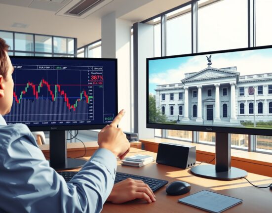 EUR/GBP currency trading analysis showing Bank of England policy impact versus Eurozone data