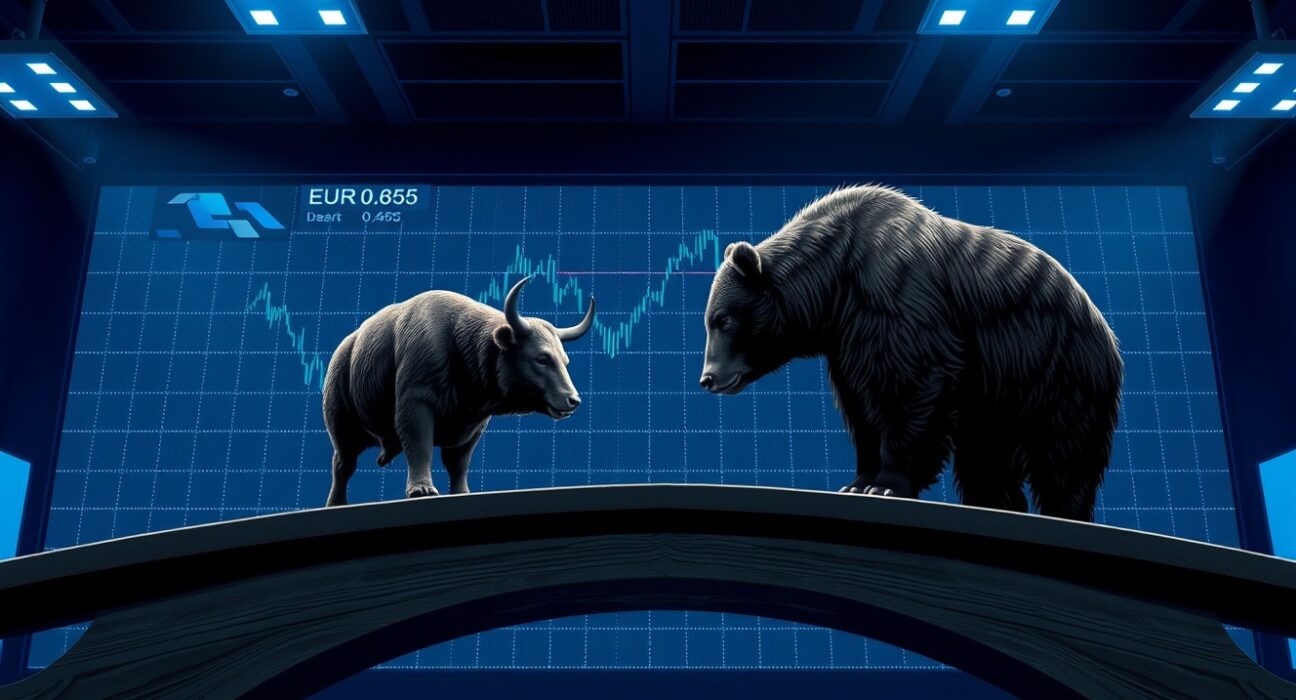 EUR/GBP price forecast chart showing bearish hesitation above 0.8655 level with bears in control