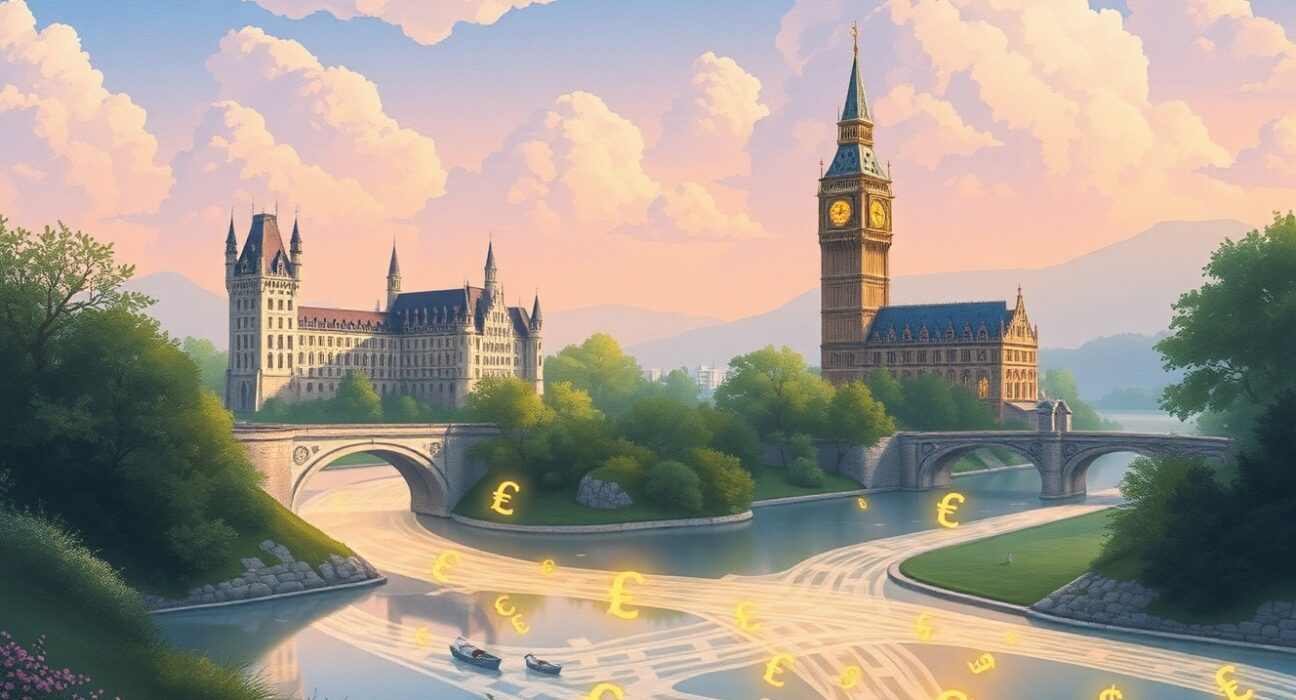 EUR/GBP currency pair analysis with Eurozone GDP data impact on forex trading