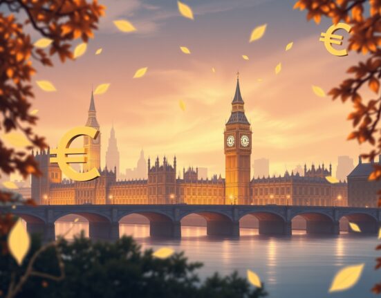 EUR/GBP exchange rate analysis following Eurozone inflation data impacting currency markets.