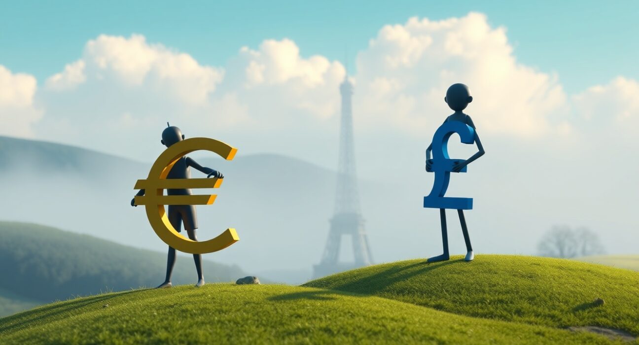 EUR/GBP exchange rate analysis showing Euro strength against Pound Sterling amid UK uncertainty