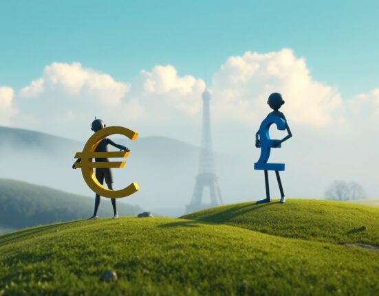 EUR/GBP exchange rate analysis showing Euro strength against Pound Sterling amid UK uncertainty