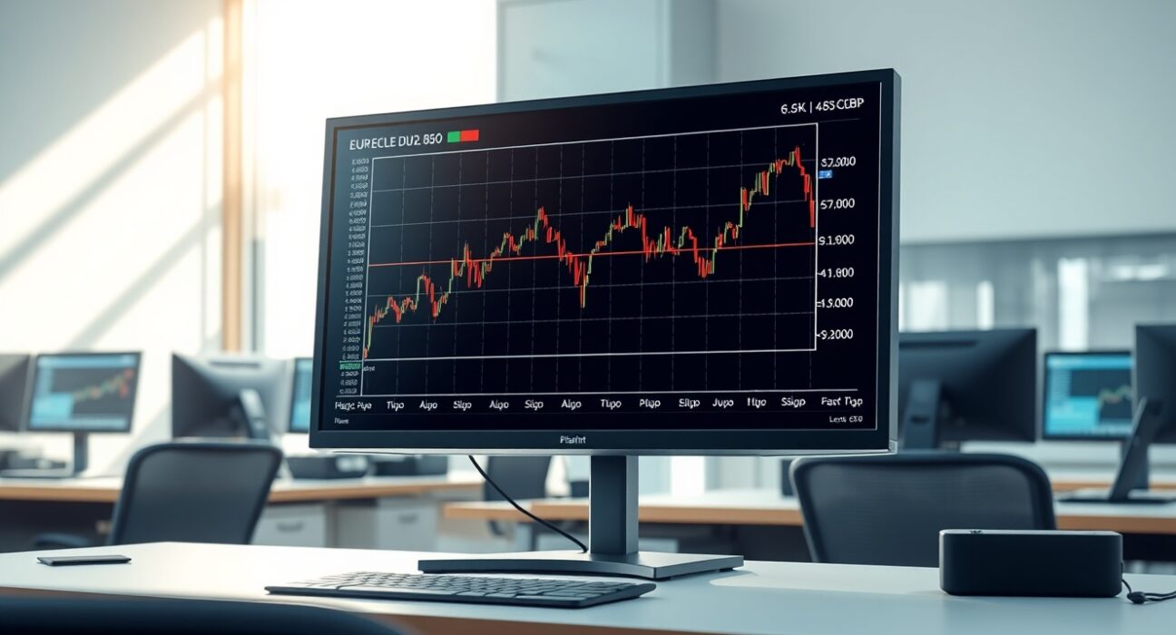 EUR/GBP exchange rate chart analysis following weak UK GDP data release.