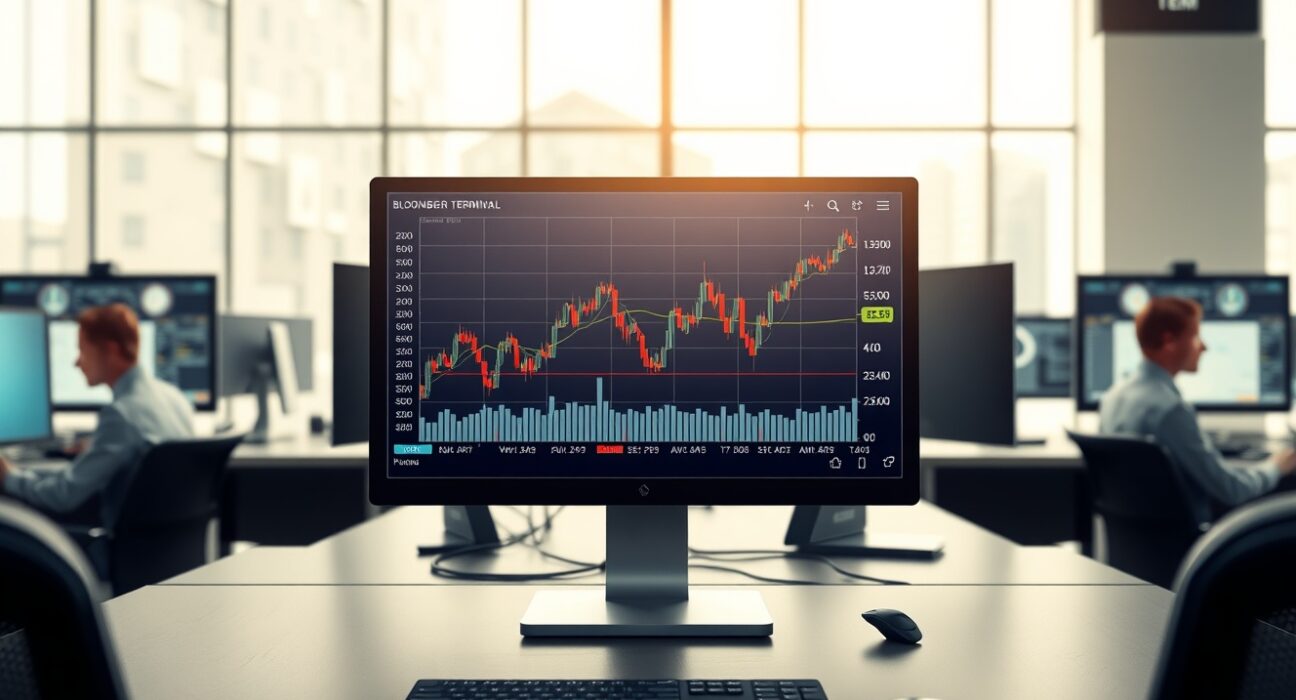 EUR/GBP price analysis chart showing the euro trading above 0.8700 against the British pound on a professional trading terminal.