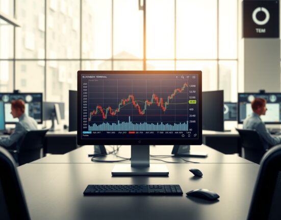 EUR/GBP price analysis chart showing the euro trading above 0.8700 against the British pound on a professional trading terminal.