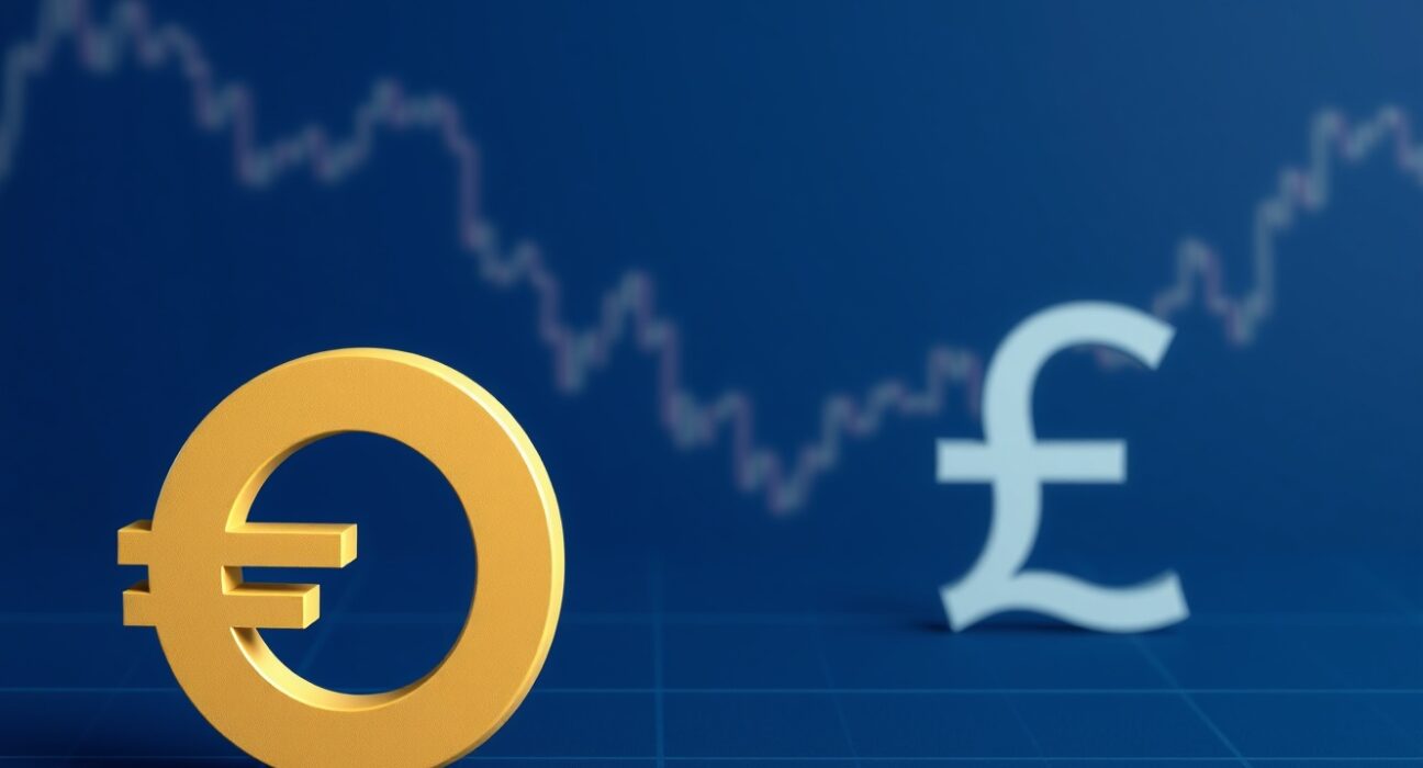 EUR/GBP price forecast chart showing euro vulnerable below 0.8640 support level