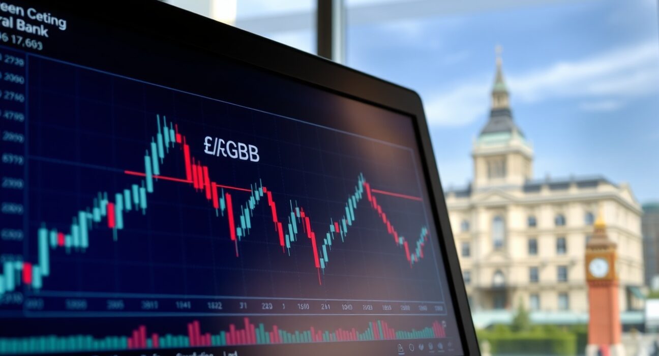 EUR/GBP forex chart showing range-bound trading with UK data supporting the Pound before ECB and BoE meetings