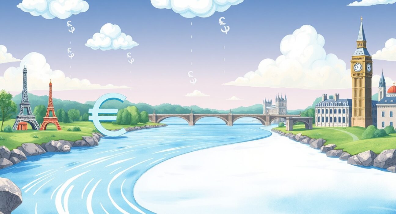 EUR/GBP currency pair analysis showing impact of UK inflation data on Bank of England policy.