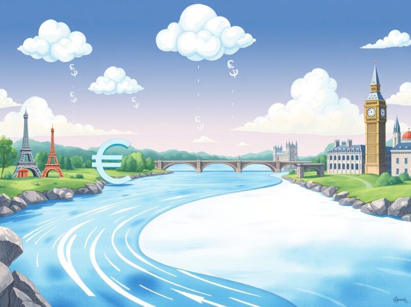 EUR/GBP currency pair analysis showing impact of UK inflation data on Bank of England policy.