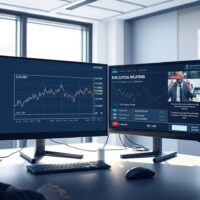 EUR/GBP exchange rate analysis on trading monitors showing steady performance amid geopolitical and inflation concerns