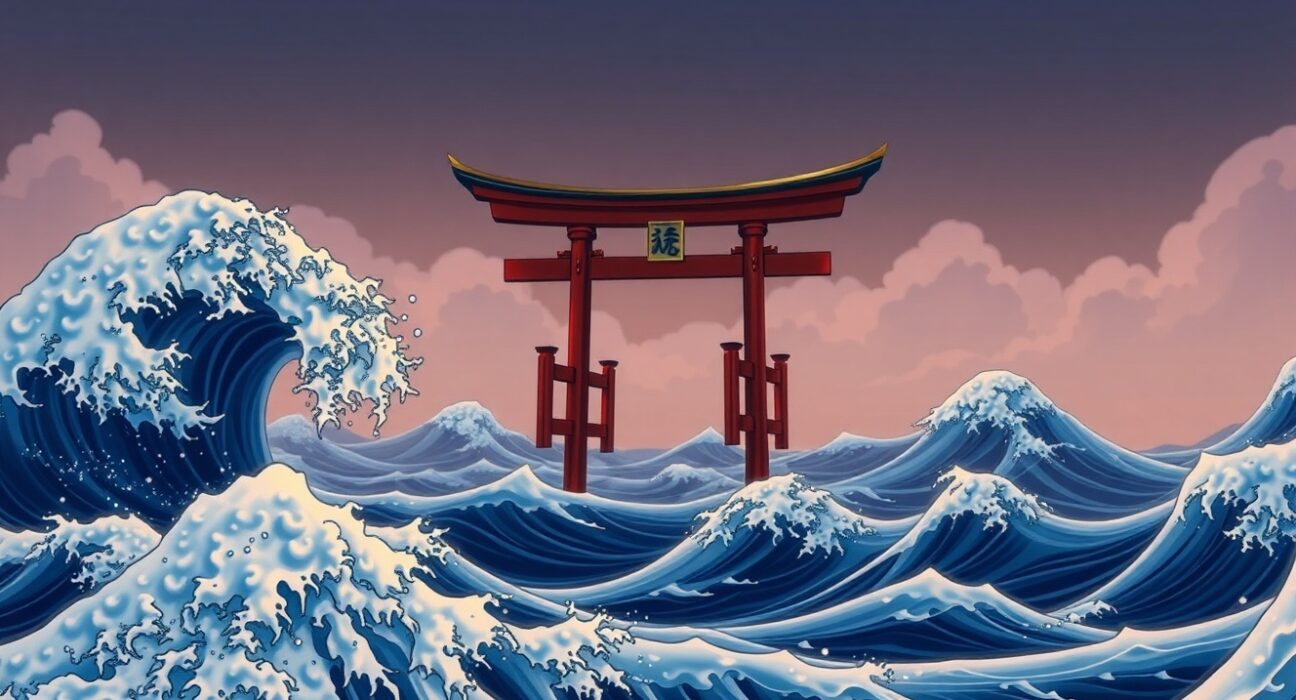 EUR/JPY forex pair declining as Japanese Yen strengthens against the Euro during market uncertainty.