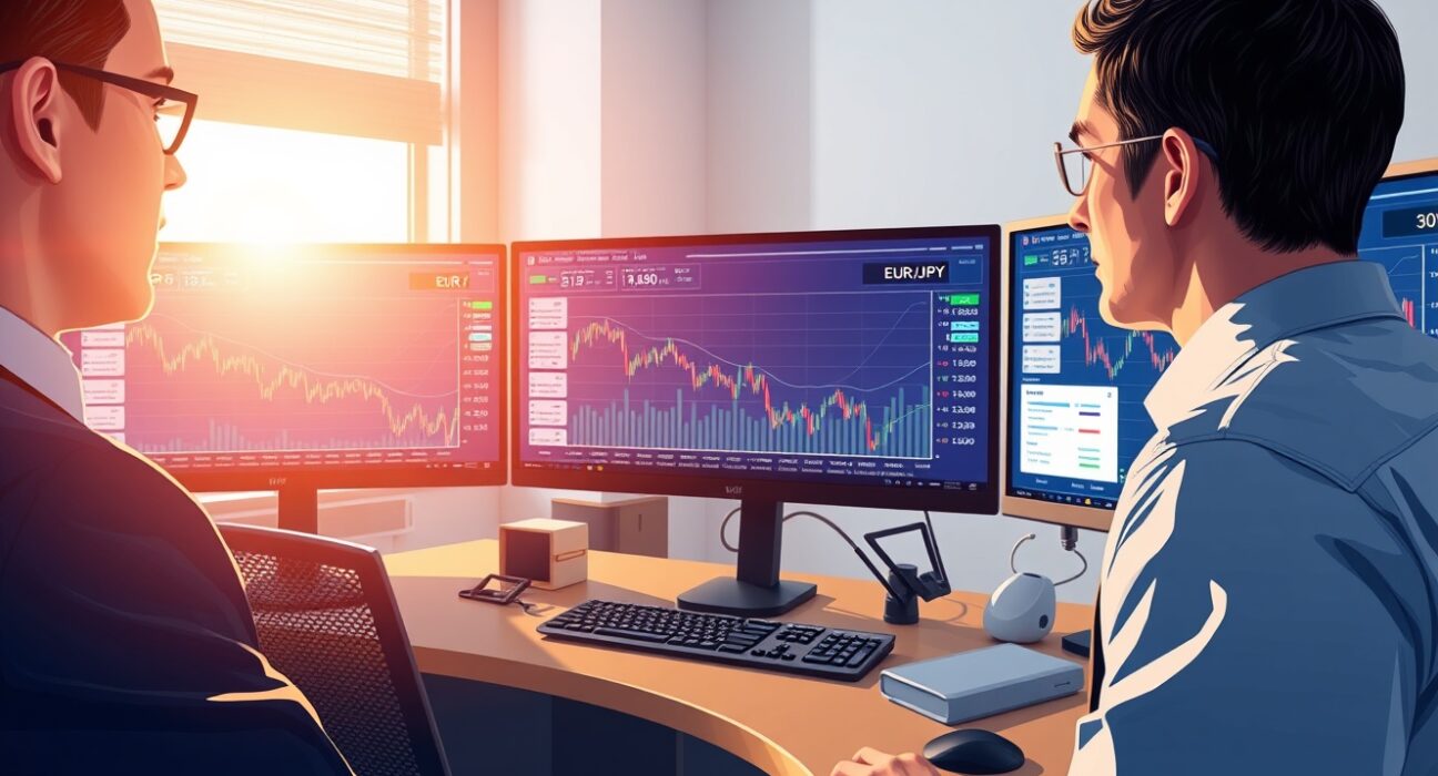 EUR/JPY trading analysis showing currency pair decline amid Eurozone inflation data and ECB policy signals