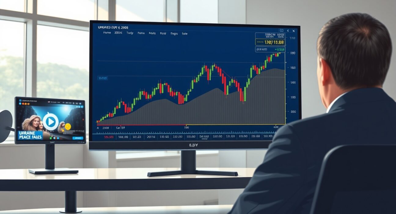 EUR/JPY forex chart analysis showing rally towards 186.88 on Ukraine peace hopes.