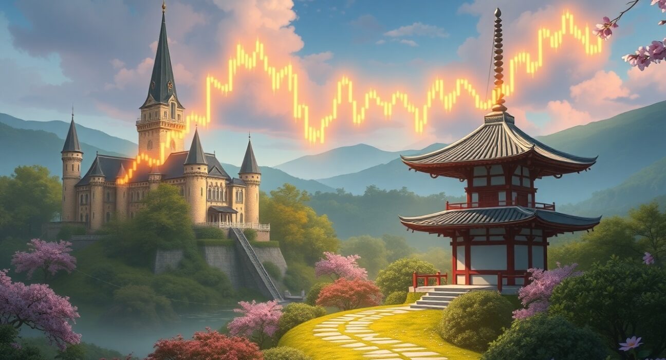 EUR/JPY technical analysis showing the currency pair testing the 50-day exponential moving average resistance level.