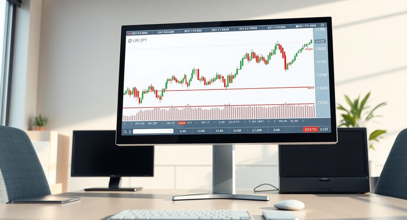 EUR/JPY forecast analysis showing trading chart with price below the nine-day moving average near 183.50.