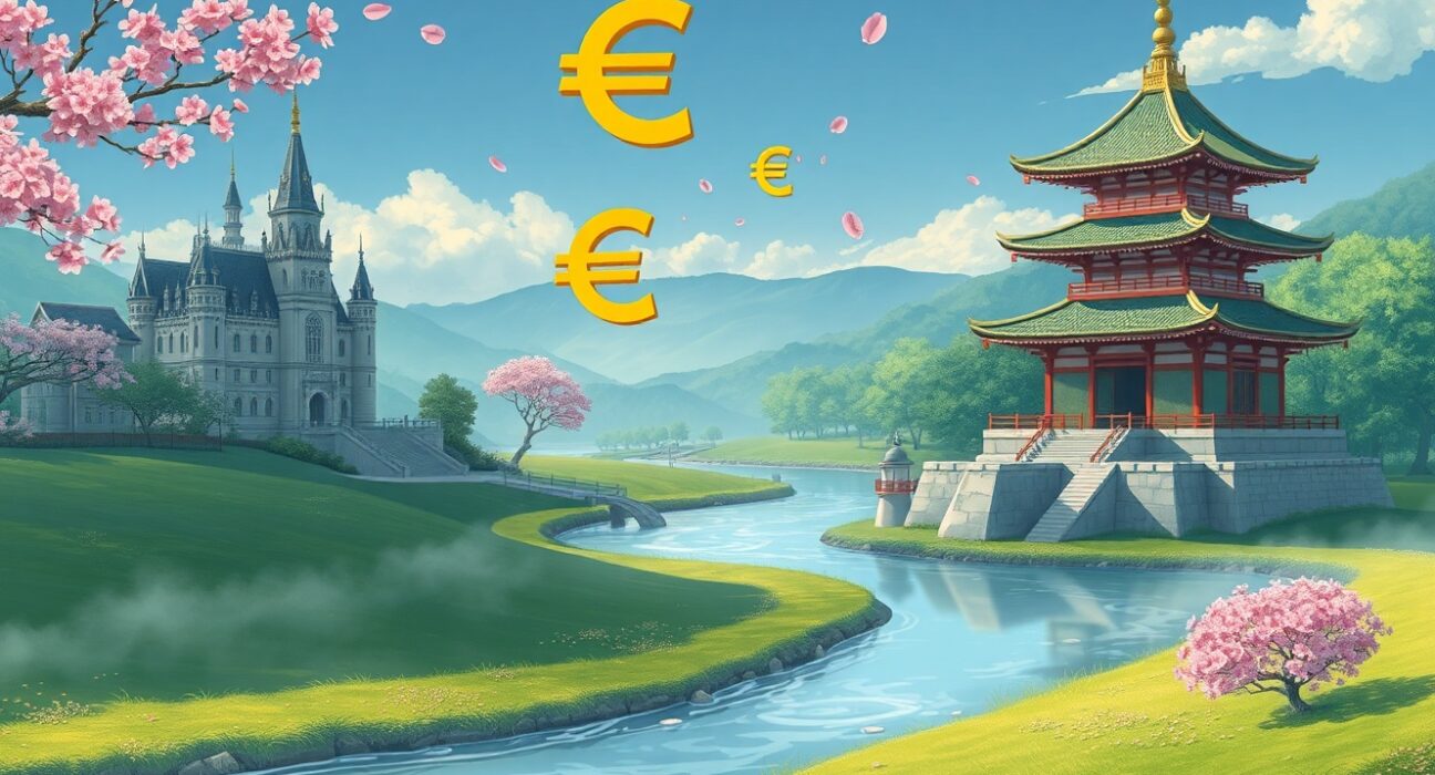 EUR/JPY forecast analysis showing Euro and Yen currency relationship with technical indicators