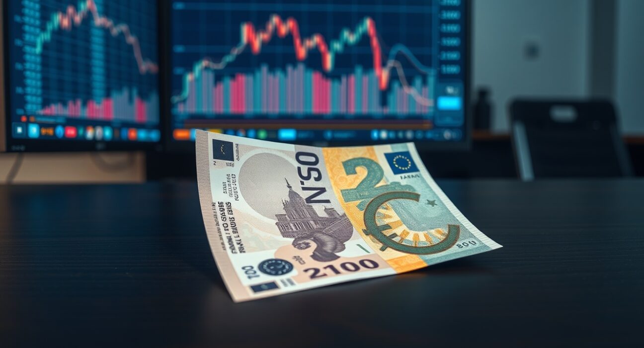 EUR/JPY currency pair analysis showing subdued movement below 187.00 amid risk-off sentiment