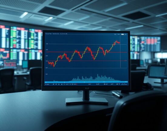 EUR/JPY currency pair trading chart showing sideways movement ahead of central bank decisions