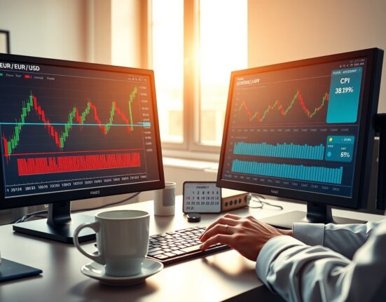 EUR/USD technical analysis showing 200-day moving average resistance ahead of US CPI data release