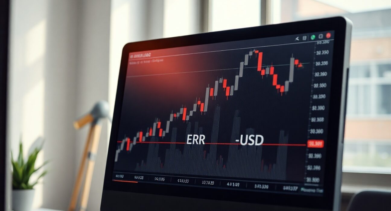 EUR/USD price chart showing bullish momentum on a trading screen