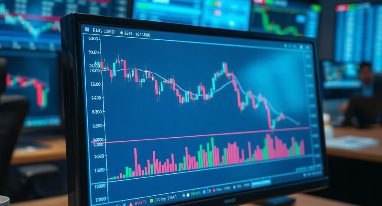EUR/USD price chart showing rejection at 1.1600 and decline below the 100-day SMA