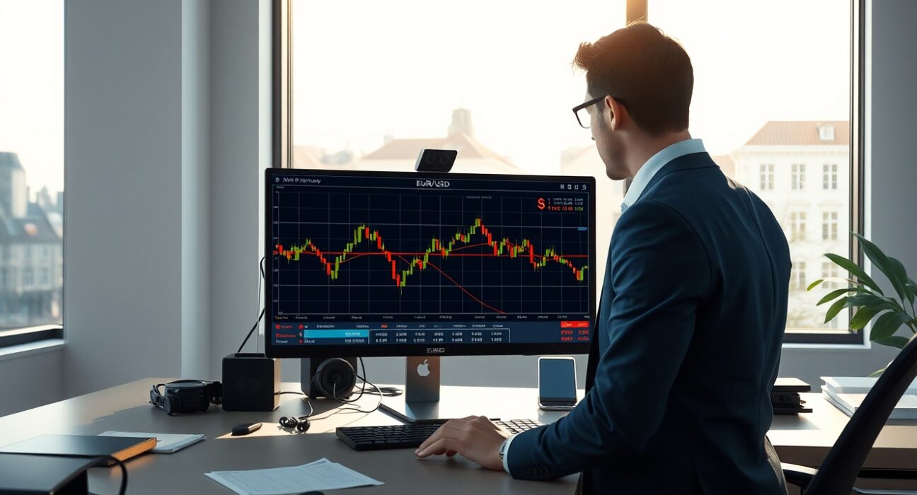 EUR/USD trading analysis showing dollar movement after Gulf ceasefire announcement at Commerzbank