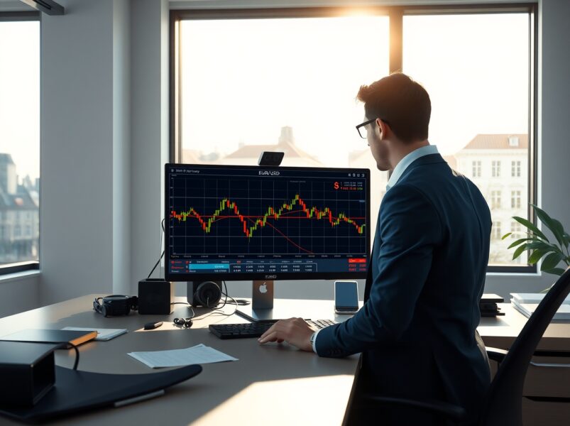EUR/USD trading analysis showing dollar movement after Gulf ceasefire announcement at Commerzbank