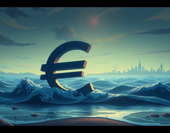 EUR/USD currency pair analysis showing risk from oil market shock impacting exchange rate.