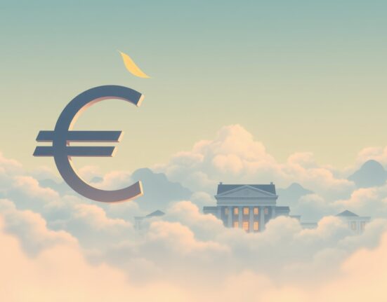 EUR/USD currency pair reacting to ECB President Lagarde's monetary policy signals