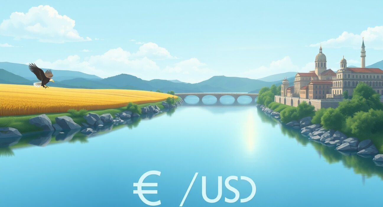 Analysis of EUR/USD currency pair finding support from divergent Federal Reserve and ECB monetary policies.