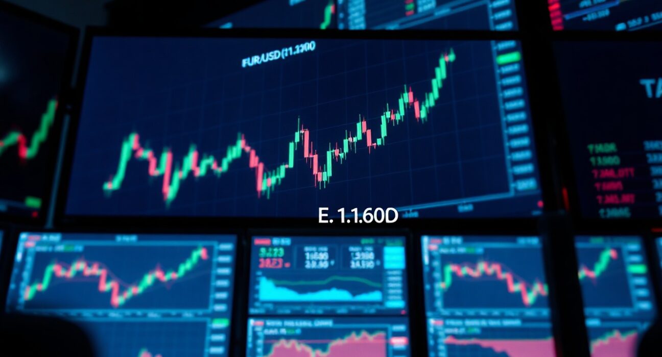 EUR/USD price chart approaching key resistance at 1.1600