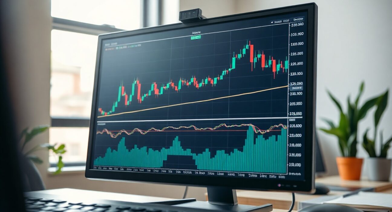 EUR/USD price chart with 100-day SMA resistance on trading screen