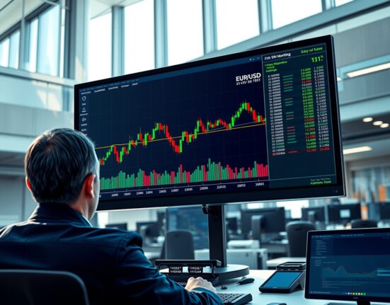 EUR/USD price chart analysis showing bearish technical pattern below nine-day moving average
