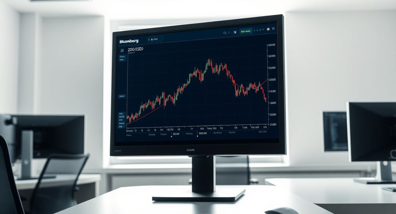 EUR/USD price forecast chart showing breakdown below the 200-day Exponential Moving Average on a trading terminal.