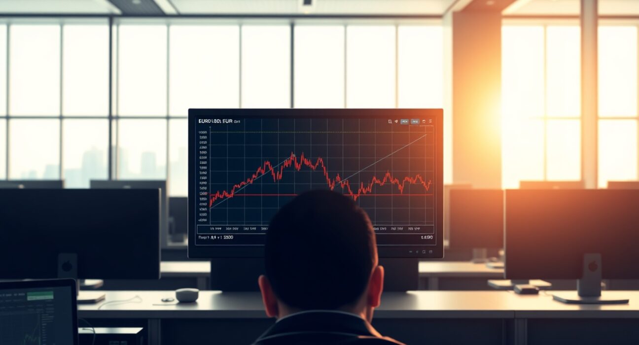 EUR/USD price chart analysis showing consolidation below the 200-hour SMA ahead of central bank decisions.