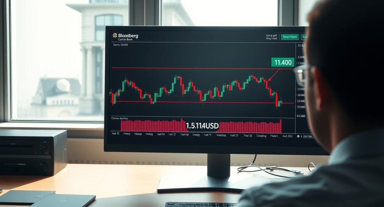 EUR/USD price chart analysis showing 1.1400 support level after ECB policy decision