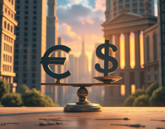 EUR/USD forecast analysis showing balanced currency risks according to UBS research