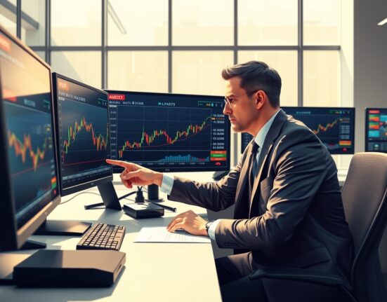 Financial analyst examines EUR/USD charts and geopolitical data for Commerzbank currency forecast