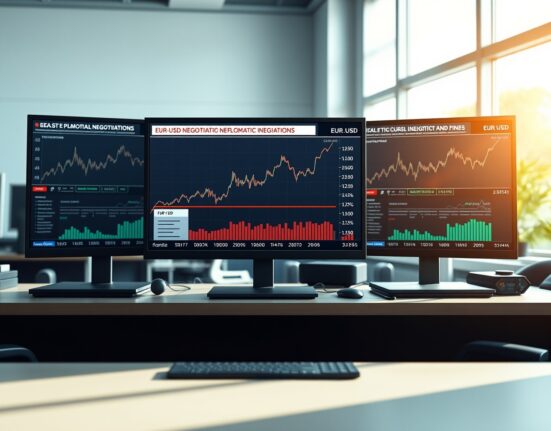 EUR/USD forex trading analysis showing currency pair gains amid geopolitical ceasefire developments