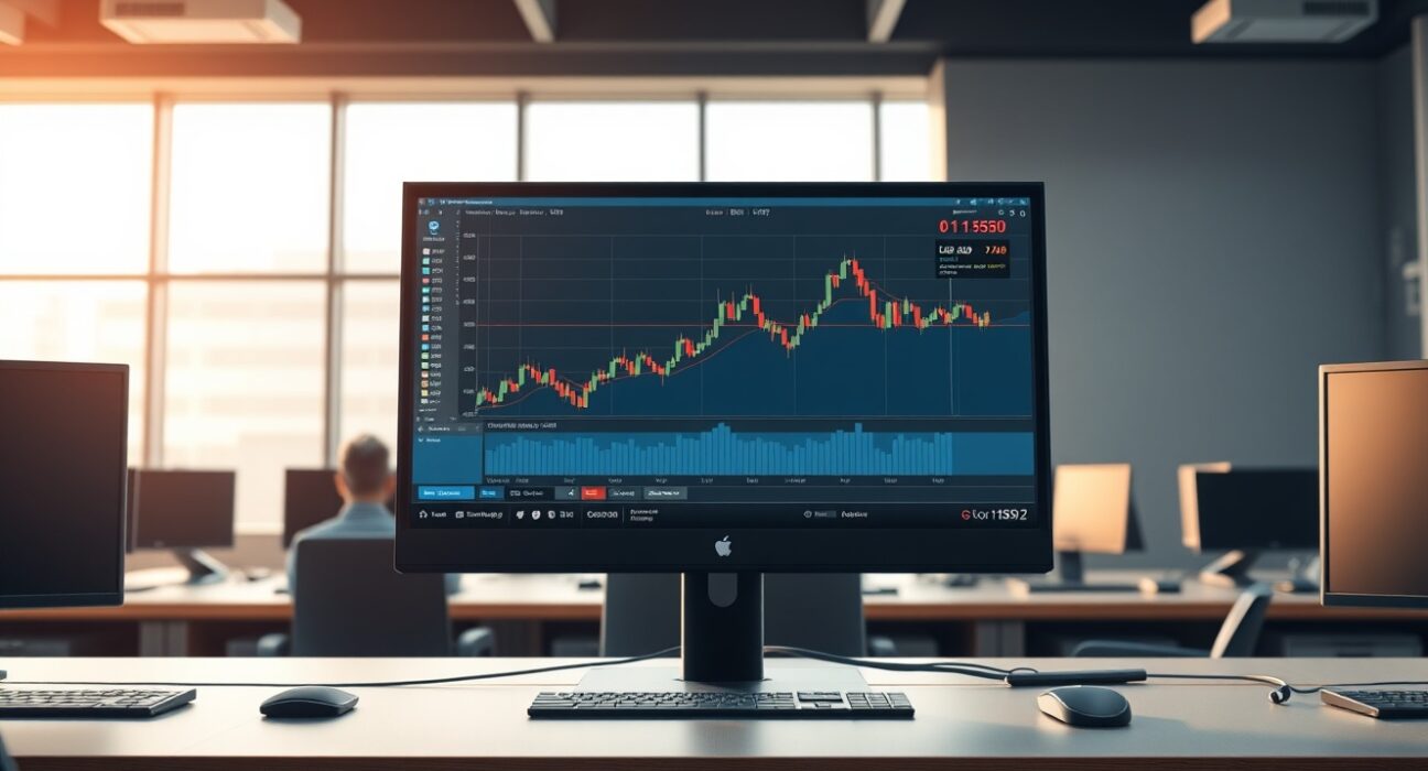 EUR/USD forex trading chart showing price movement ahead of US Non-Farm Payrolls data release.