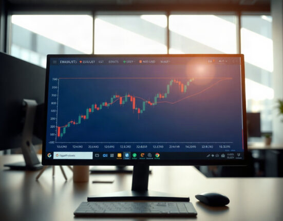 EUR/USD price chart showing upward momentum above 1.1550