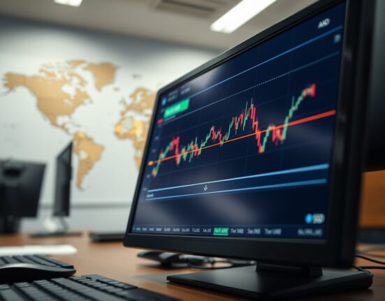 EUR/USD forex chart analysis showing decline amid Middle East geopolitical tensions